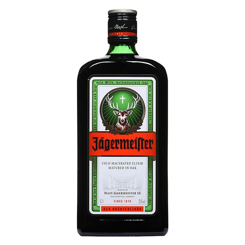 野格德国进口洋酒野格Jagermeister利口酒抖音同款力娇酒网红酒基酒