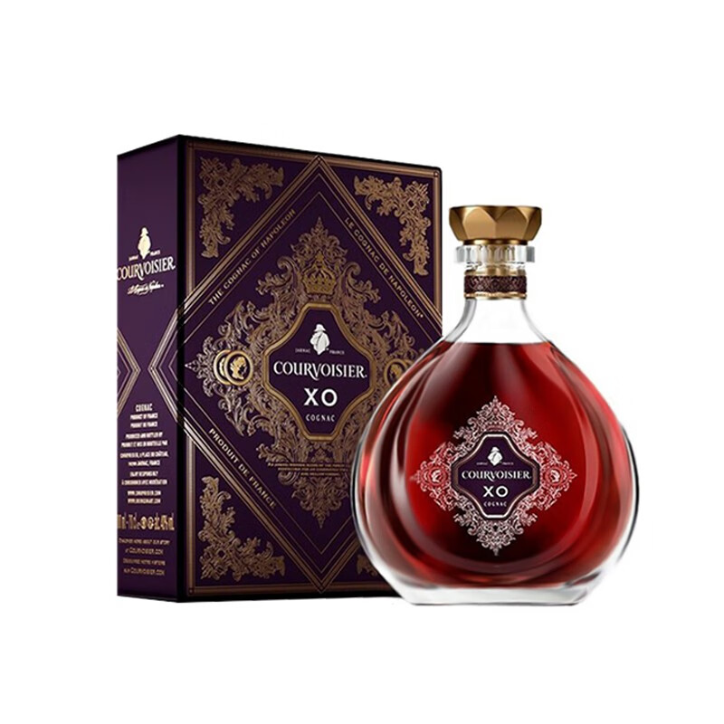 拿破仑行货拿破仑干邑白兰地COURVOISIER COGNAC法国进口洋酒 馥华诗XO 700mL 1瓶