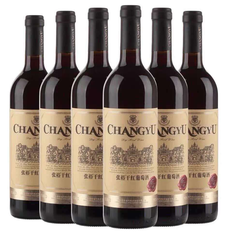 张裕干红葡萄酒彩龙金标赤霞珠张裕红酒750ml*6瓶国产红酒整箱