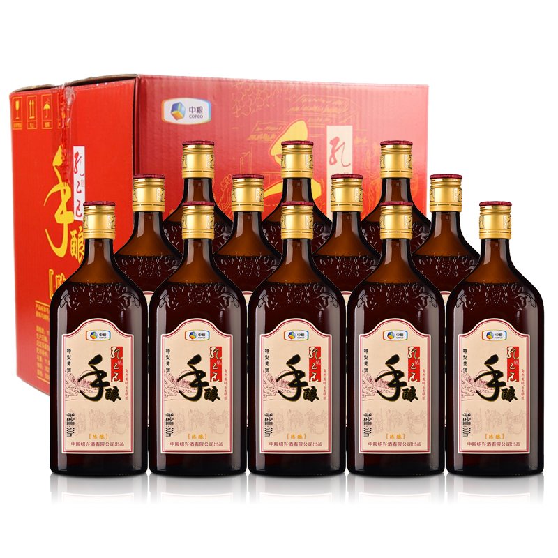 11&deg;度孔乙己手酿陈酿特型半干黄酒500ml*12
