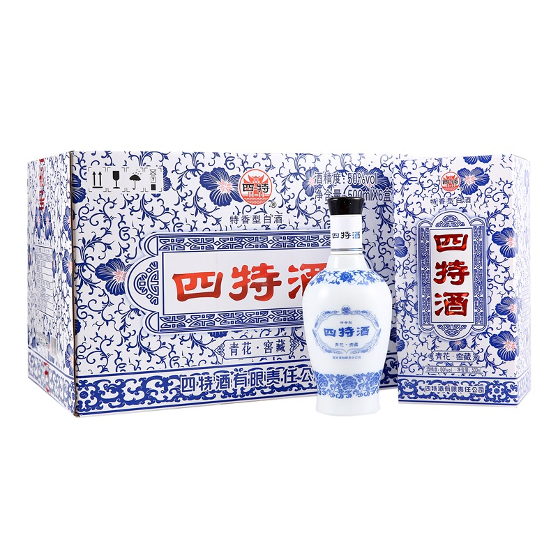 四特酒 白酒 青花窖藏 特香型 50度 500mL 6瓶 整箱装