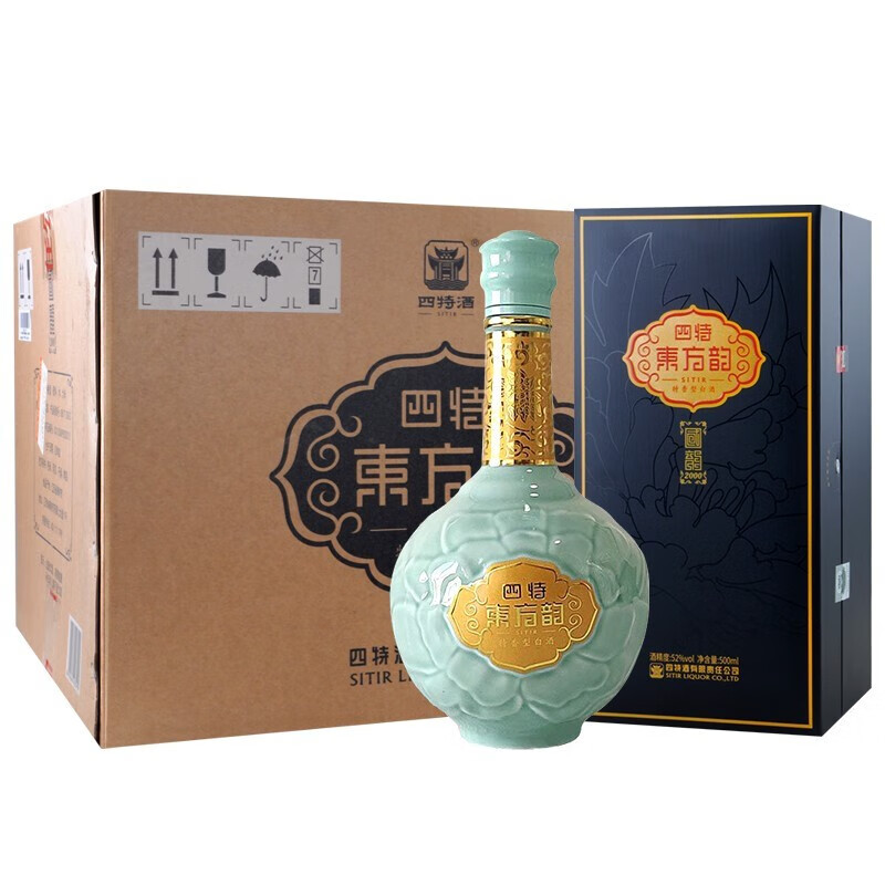 四特酒 白酒 东方韵 国韵 特香型 52度 500mL 6瓶 整箱装